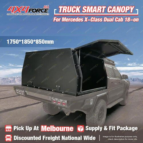 Aluminium Canopy Tool Box 1750*1850*850 for MERCEDES X-Class Dual Cab MEL Stock