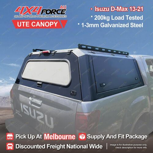 4X4FORCE Ute Steel Tub Canopy 200KG Load for Isuzu D-Max 13-21 Dual Cab MEL