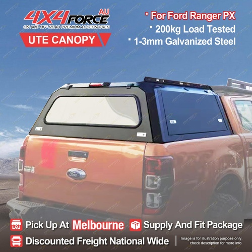 4X4FORCE Ute Steel Tub Canopy with Glass Windows for Ford Ranger T9 MEL Stock