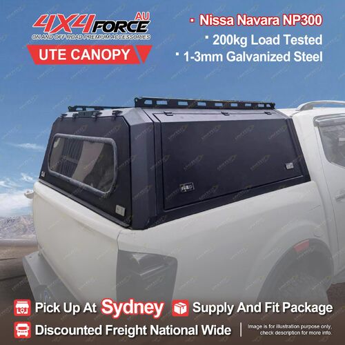 4X4FORCE Ute HD Steel Tub Canopy 200KG Load for Nissa Navara NP300 Dual Cab SYD