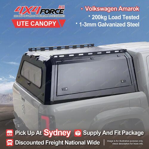 4X4FORCE Ute HD Steel Tub Canopy 200KG Load for Volkswagen Amarok Dual Cab SYD