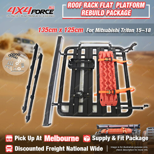 135x125 Roof Rack Platform Kit Awning Track Board for Mitsubishi Triton MQ MEL