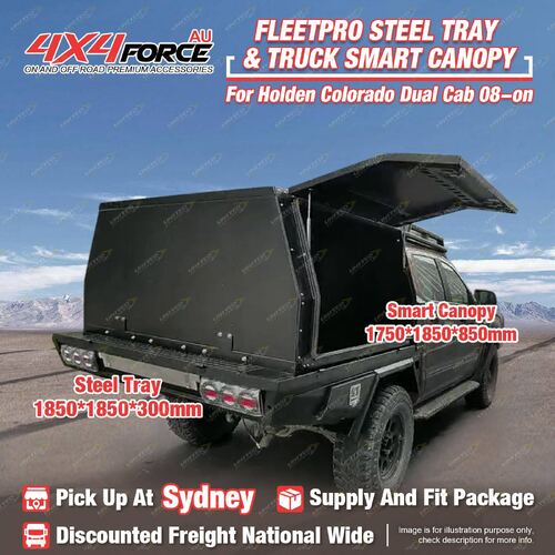 Steel Tray 1850*1850*300 & Canopy 1750*1850*850 for Holden Colorado Dual Cab SYD