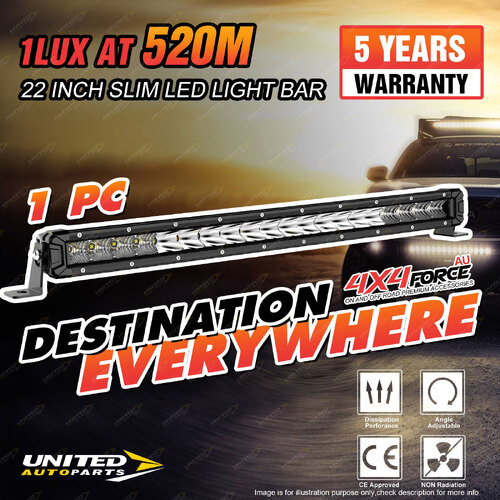 4X4FORCE 22Inch Slim OSRAM Super LED Spot Light Bar Single Row Offroad Truck 4WD