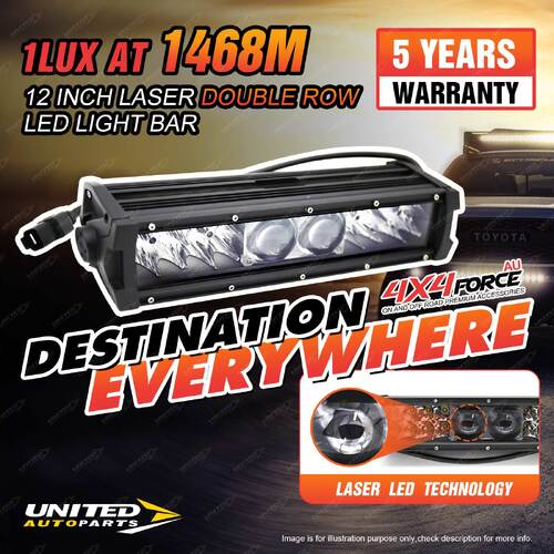 12 Inch Double Row Laser Osram LED Light Bar Driving 4WD Offroad Work Lamp