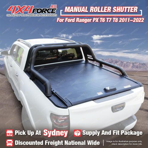 Retractable Tonneau Manual Roller Shutter for Ford Ranger PX T6 T7 T8 11-22 SYD