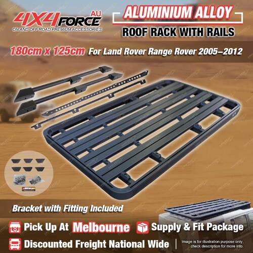 180x125cm Roof Rack Flat Platform & Rail & Bracket for Range Rover 2005-2012 MEL