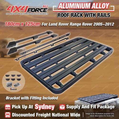 180x125cm Roof Rack Flat Platform & Rail & Bracket for Range Rover 2005-2012 SYD