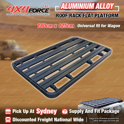 4X4FORCE 180 x 125cm Aluminum Roof Rack Flat Platform Universal Wagon SYD