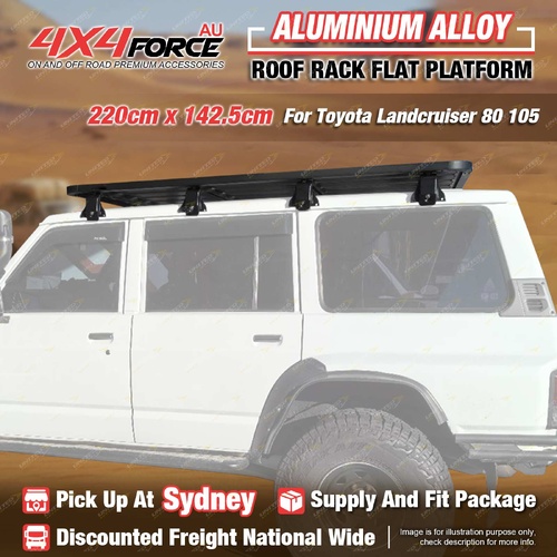 220x142.5 Roof Rack Platform + Gutter Bracket for Toyota Landcruiser 80 105 SYD