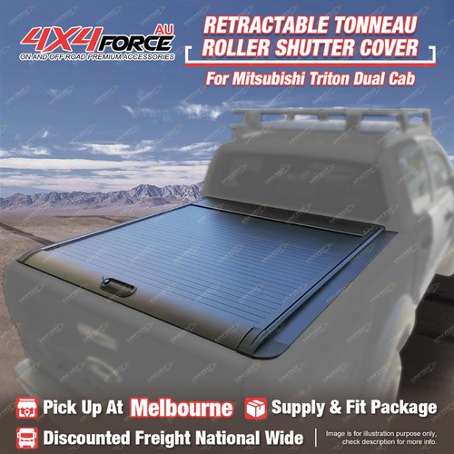 Retractable Tonneau Cover Roller Lid Shutter for Mitsubishi Triton Dual Cab MEL