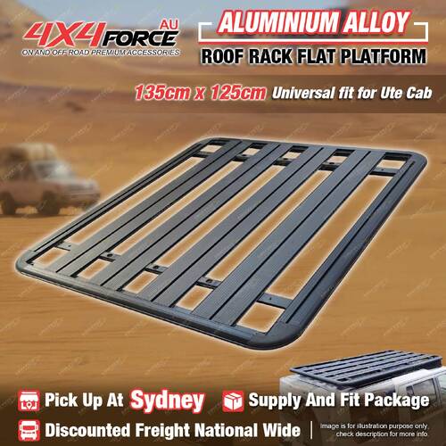 135x125cm Aluminium Alloy Roof Rack Flat Platform for Universal Dual Cab SYD