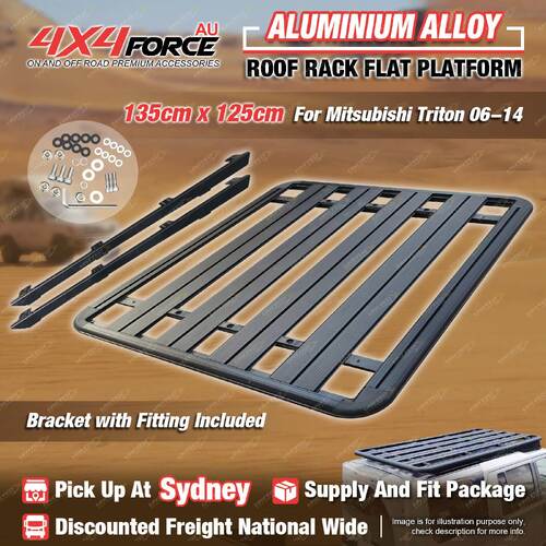 135x125 Al-Alloy HD Roof Rack Flat Platform for Mitsubishi Triton ML MN Dual SYD