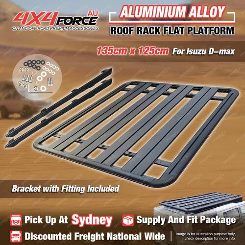 135x125cm Aluminium Alloy HD Roof Rack Flat Platform for Isuzu D-max Dual SYD