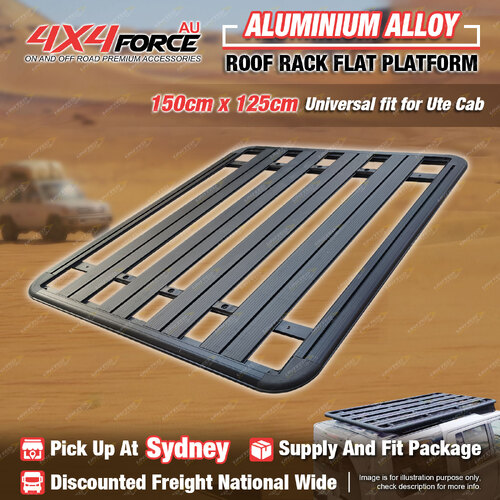 150x125cm Aluminium Alloy Roof Rack Flat Platform for Universal Dual Cab SYD