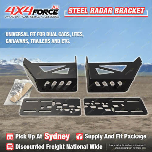 4X4FORCE Tray Steel Radar Bracket - Universal Fitment Dual Cab Ute SYD Stock