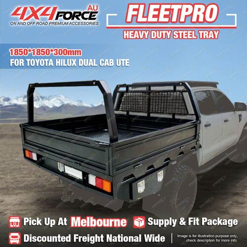 Heavy Duty Steel Tray 1850x1850x300mm for Toyota Hilux Dual Cab Ute MEL Stock