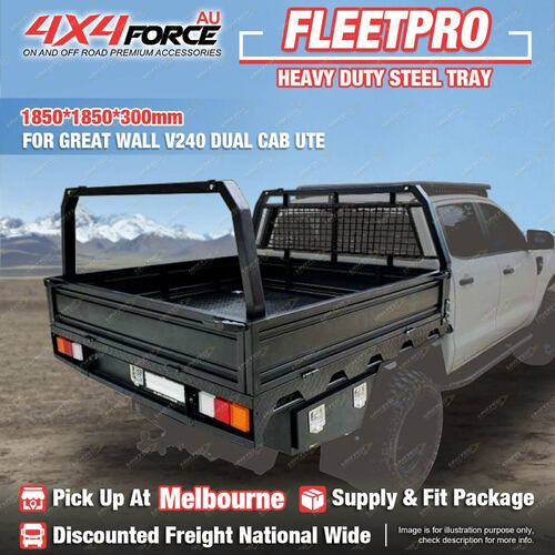 Heavy Duty Steel Tray 1850x1850x300mm for Great Wall V240 Dual Cab Ute MEL Stock