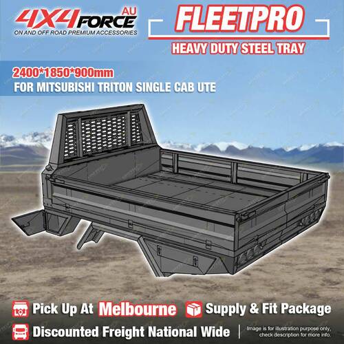 HD Steel Tray 2400x1850x900mm for Mitsubishi Triton Single Cab Ute MEL Stock