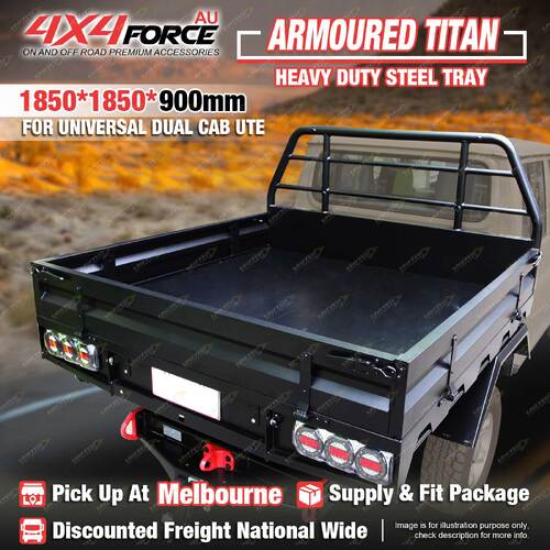 Universal 4X4FORCE HD Steel Tray 1850x1850x900mm for Dual Cab Ute MEL Stock