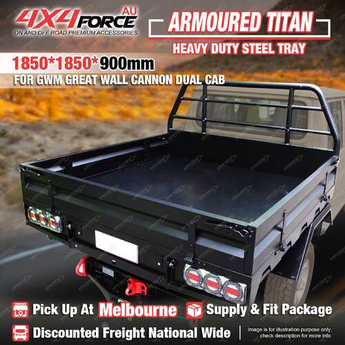 Heavy Duty Steel Tray 1850x1850x900mm for GWM Great Wall Cannon Dual Cab MEL