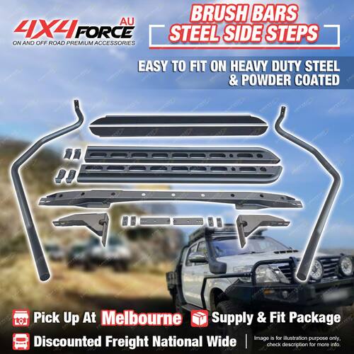 Side Steps Brush Rail Bars Rock Sliders for Nissan Patrol GU Y61 Wagon MEL Stock