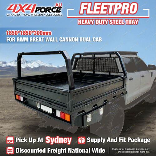 Heavy Duty Steel Tray 1850x1850x300mm for GWM Great Wall Cannon Dual Cab Ute SYD