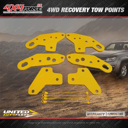 4X4FORCE Heavy Duty Recovery Tow Point Kit for Volkswagen Amarok 11-23