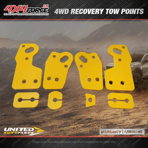 4X4FORCE Heavy Duty Recovery Tow Point Kit for Mitsubishi Triton 15-21