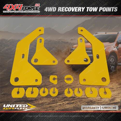 4X4FORCE Heavy Duty Recovery Tow Point Kit for Ford Ranger T6 T7 T8