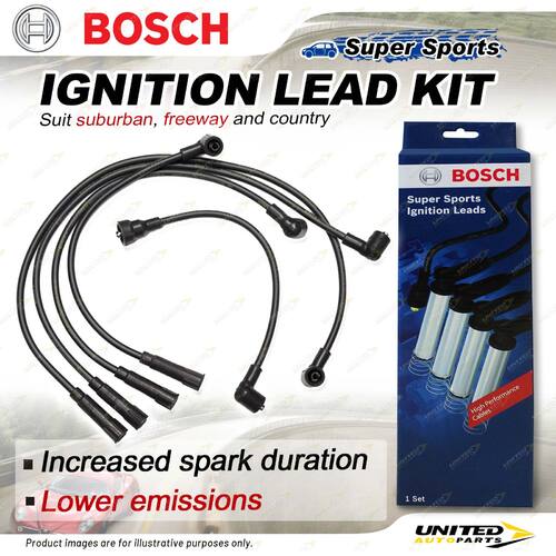 Bosch Ignition Leads for Holden Astra LB LC 1.5 1.6 I4 8V 1984-1987