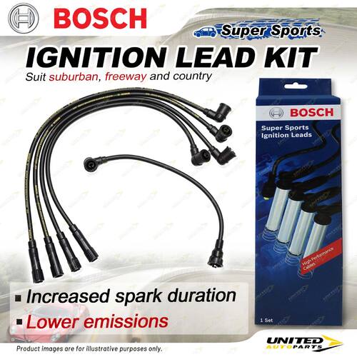 Bosch Ignition Leads for Suzuki Sierra SJ410 SJ40 1.0 I4 8V Utility 1981-1988