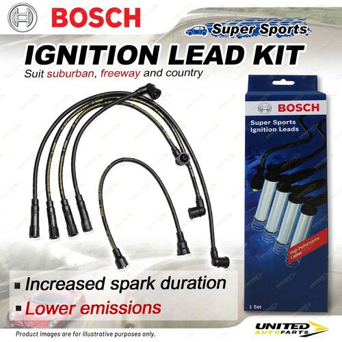 Bosch Ignition Leads for Ford Courier PC PD PE PG PH 2.6 I4 12V 1991-2006