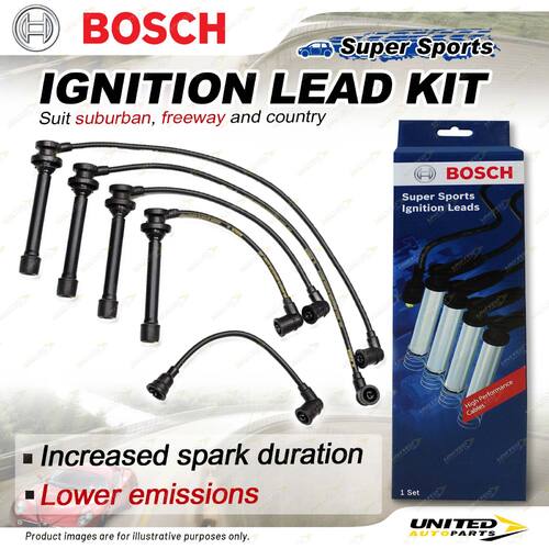 Bosch Ignition Leads for Nissan Bluebird U13 BBAU13 PU13 2.4 I4 16V Sedan