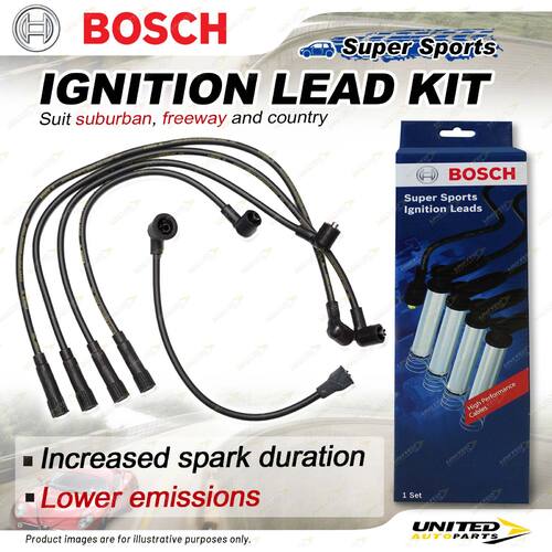 Bosch Ignition Leads for Mazda 121 DA DA1S DA3S 1.1 1.3 I4 8V 1987-1991