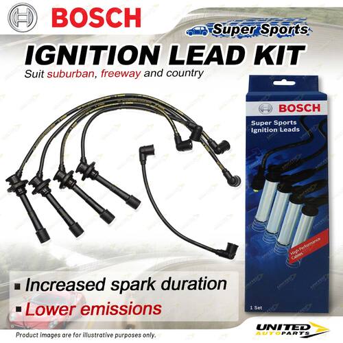 Bosch Ignition Leads for Holden Nova LE LF AZ90 AZ92 1.4 1.6 I4 16V 1989-1992