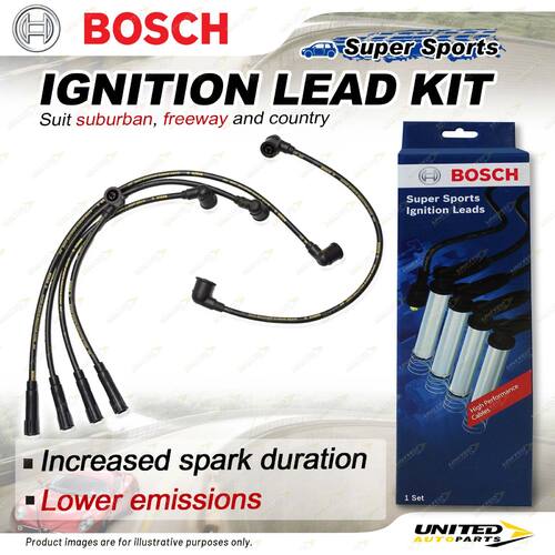 Bosch Ignition Leads for Ford Corsair UA 2.4 I4 12V Sedan Hatchback 1989-1992