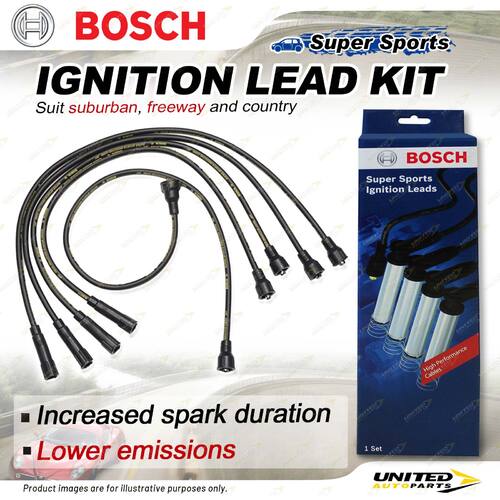 Bosch Ignition Leads for Suzuki Super Carry SK410 DA21T DA21V 1.0 I4 8V