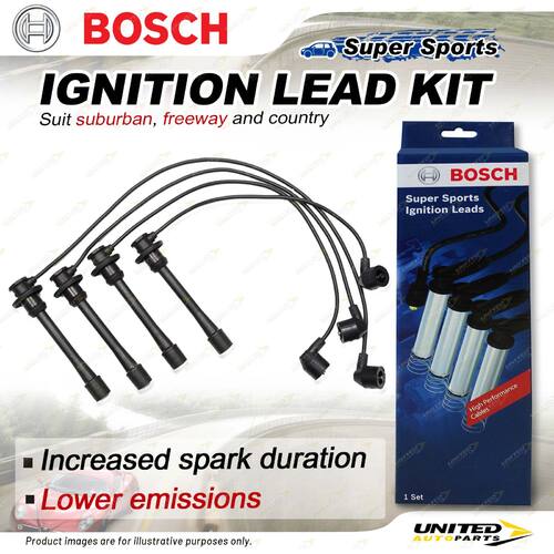 Bosch Ignition Leads for Toyota Landcruiser RZJ90 RZJ95 2.7 I4 16V SUV