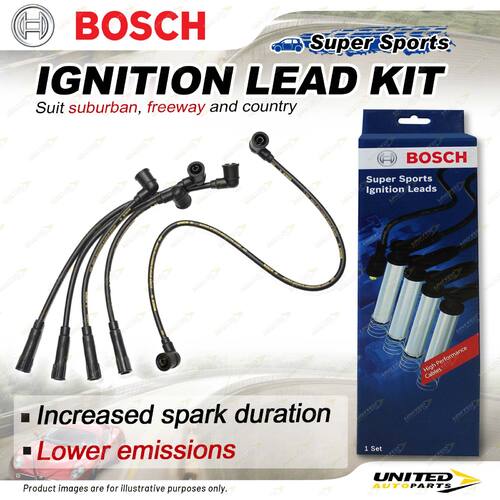 Bosch Ignition Leads for Toyota Corolla AE80 AE82 1.3 1.6 I4 8V 1983-1989