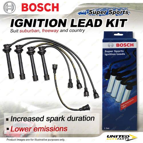 Bosch Ignition Leads for Suzuki Vitara SE416 X90 SZ416 1.6 I4 16V 1991-2000