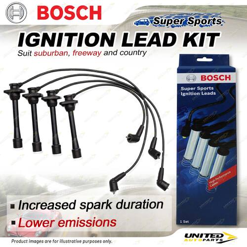 Bosch Ignition Leads for Toyota Corolla II EL41 Starlet EP82 1.3 I4 16V