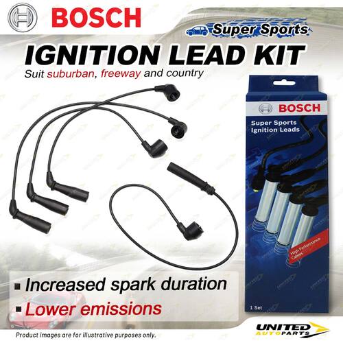 Bosch Ignition Leads for Toyota Corolla EE100R EE100 1.3 I4 12V 1991-2001