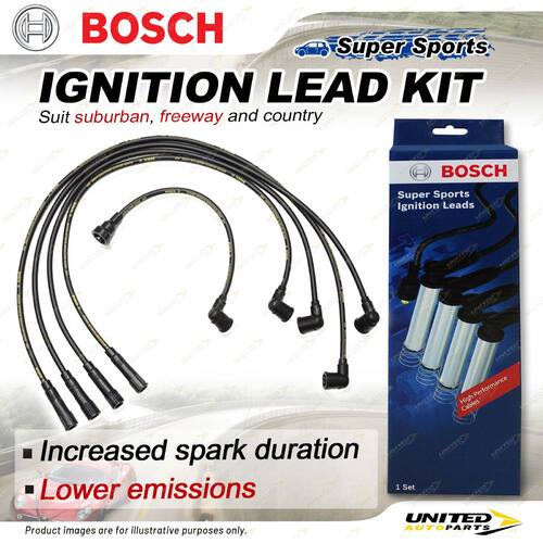 Bosch Ignition Leads for Mitsubishi Express Starwagon SF SG 2.4 I4 8V