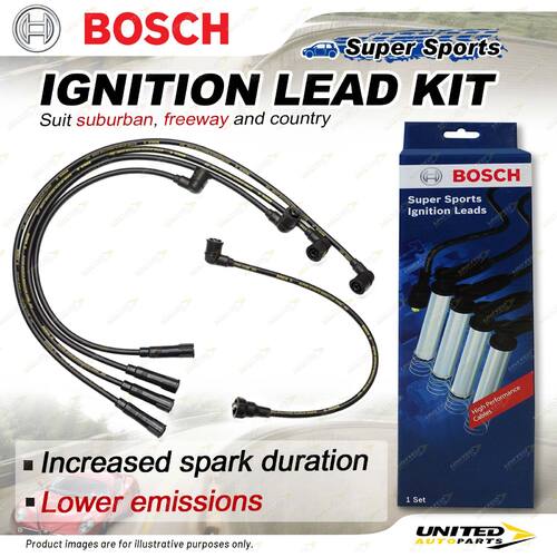 Bosch Ignition Leads for Mitsubishi L200 K33T Triton ME MF MG MH MJ 2.6