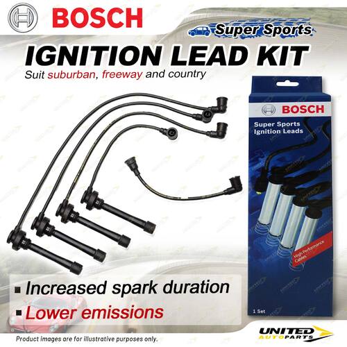 Bosch Ignition Leads for Mitsubishi Express SJ WA L300 P03V PF PG 2.0 2.4