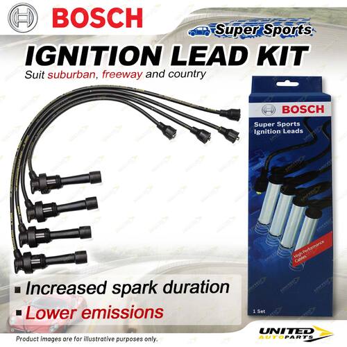 Bosch Ignition Leads for Mitsubishi Lancer CC LJ Libero CD5W Mirage CA3A CA4A