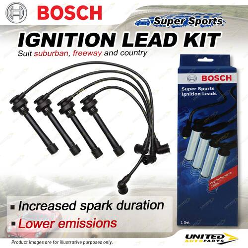 Bosch Ignition Leads for Mitsubishi Magna TE TF 2.4 I4 16V 1996-1999