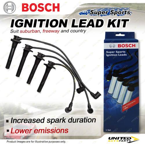 Bosch Ignition Leads for Ford Laser KN SGNM SHPM 1.8 I4 16V 1998-2002