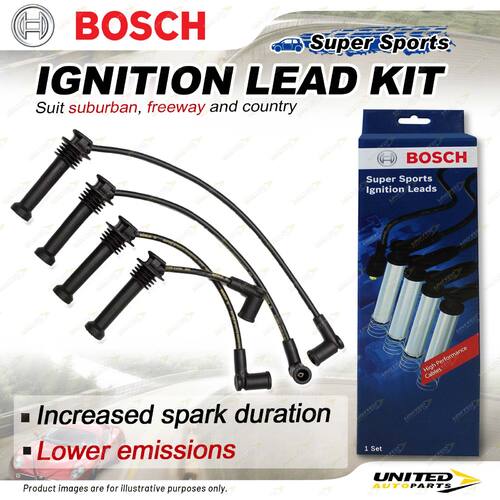 Bosch Ignition Leads for Ford Focus LR 1.8 2.0 I4 16V Hatchback 1998-2005